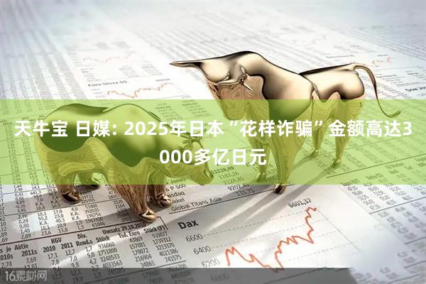 天牛宝 日媒: 2025年日本“花样诈骗”金额高达3000多亿日元