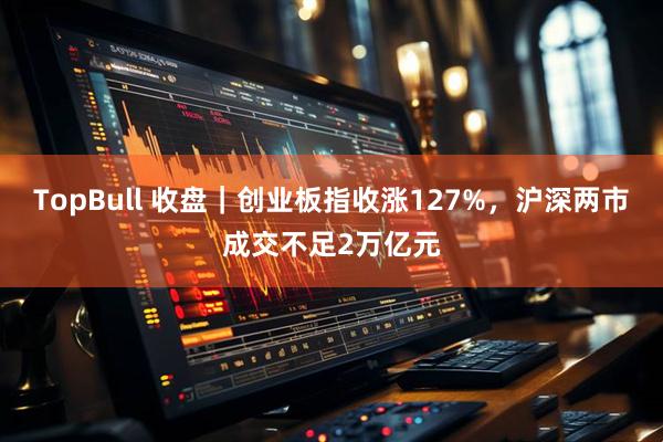 TopBull 收盘｜创业板指收涨127%，沪深两市成交不足2万亿元