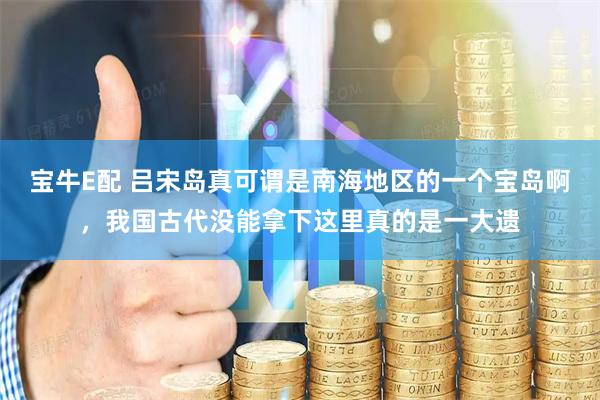 宝牛E配 吕宋岛真可谓是南海地区的一个宝岛啊，我国古代没能拿下这里真的是一大遗
